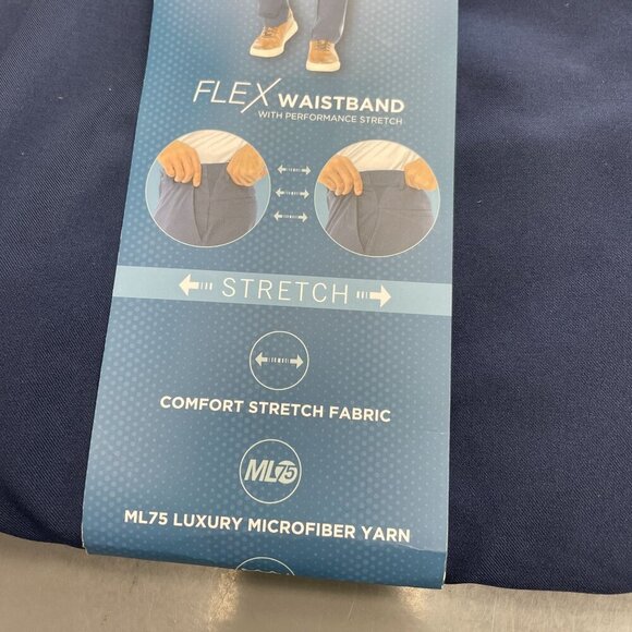 NEW Greg Norman Men's 30x29 Performance Stretch Golf Pants Navy - Picture 8 of 8